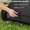 Black + blue, variant on Push Lawn Sweeper, 21inch Leaf & Grass Collector, Heavy Duty Thickened Steel Durable Manual Leaf Sweeper to Use with Large Capacity 3.5 Cu. ft. Mesh Collection Hopper Bag, 2 Spinning Brushes