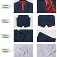 thumbnail image 4 of Boys Suit for Kids 6 Pieces Formal Dresswear Set Teen Boys Tuxedo Suits for Wedding Graduation, 4 of 5