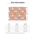 thumbnail image 5 of Uemuo Rabbit So Cute Printed Throw Blanket for Couch, Fluffy Fuzzy Blankets for Bed, Sofa, Cozy Flannel Faux Fur Blanket-50"x40", 5 of 6