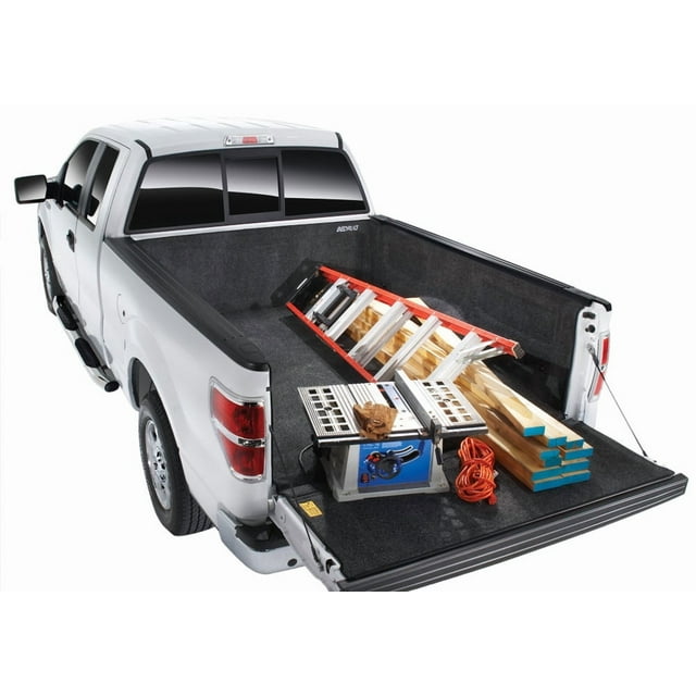 BedRug Protège-Matelas BRQ99SBK Classique; à Rabat; Rail sous le Lit; Gris Foncé; Polypropylène Type Moquette; Doublure de Hayon Incluse