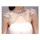 thumbnail image 4 of 1 pieza de collar de hombro de novia hecho a mano de cristal de diamantes de imitación perla mujeres desfile graduación boda hombro joyería cadena collares Rojo Verde, 4 of 5