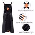 thumbnail image 2 of Mandil Delantal Impermeable Unisex Ajustable Con Bolsillo Negro Belug  Mandil para Cocina, 2 of 4
