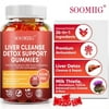 Soomiig Liver Cleanse Detox & Repair Fatty Liver Gummies 3000mg Blend of Glutathione, Silymarin, Milk Thistle and More for Natural Liver Health