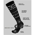 thumbnail image 2 of 6 Pairs of Over The Calf Diabetic Knee High Cotton Socks (Black- 6 Pairs, Fit Men's Shoe Size 10-12), 2 of 4