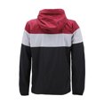 thumbnail image 2 of Mens Red Label Hooded Nylon Zip Up Lightweight Athletic Windbreaker Rain Jacket (Black, M), 2 of 3