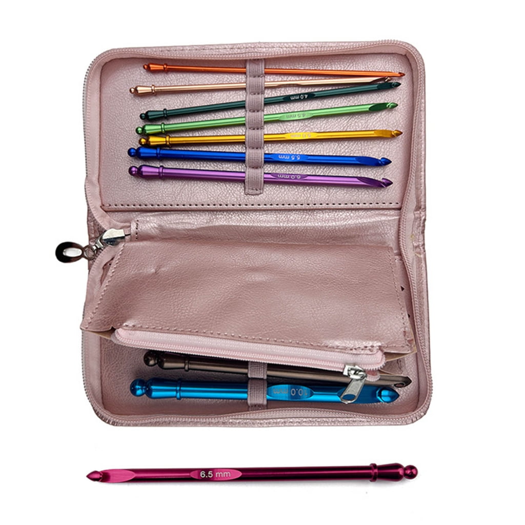 12 Pcs Knitting Needle Colourful Crochet Hook Set 3.0mm-10.0mm Crochet Needle for Crocheting Knitting for Handicrafts
