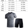 thumbnail image 3 of Clothes Athletic Shorts Shirt Set for Basketball Football Exercise Training Running Gym, 3 of 6