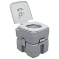 thumbnail image 1 of vidaXL Portable Camping Toilet Grey 20+10 L, 1 of 5
