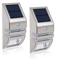 thumbnail image 1 of 2pcs Solar Wall Lights Waterproof with motion sensor 90 ° Wide angle, 1 of 1