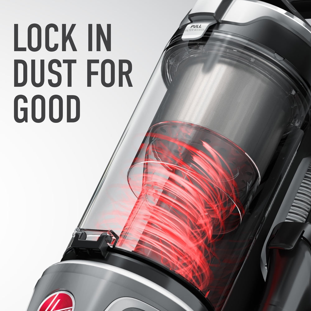 Hoover Upright Vacuum Cleaner - HEPA Media Filter Swivel Steering