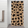 thumbnail image 2 of Brown and Black Of Leopard Print Shower Curtain 36"x72" ,Bathroom Decorative Shower Curtains Set with 12 Hooks,Modern Waterproof Washable Shower Curtain, 2 of 6