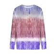 thumbnail image 4 of Nouveaux Hauts pour Femmes 2023 Mode Dames Chandail en Molleton à Manches Longues Col Rond Imprimé Blouse Chandail-Over Coupe Décontractée Chandail en Molleton Oversize pour Femmes, 4 of 5