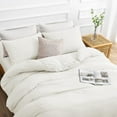 thumbnail image 3 of Duvet Cover Queen Piece Prewashed Ultra Soft Queen Bedding Set Features Zipper Closure and Corner Ties Includes Duvet Cover x & Pillowcases No Comforter, 3 of 7