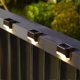 thumbnail image 4 of 8pcs Led Solar Motorized Fence Lights Wall Step Path Decking Outdoor Garden Durable Lamp Black, 4 of 5