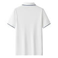 thumbnail image 3 of Golf Tees Shirts for Men Plus Size M-4X Short Sleeve T-Shirts Mens Pullover Solid Color Slim-Fit Button Collared Business Casual Lapel Tops, 3 of 3