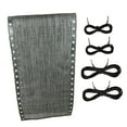 thumbnail image 2 of figatia Folding Lounge Chair Cloth with Elastic Replacement Cords Breathable Universal Chair Accessories for Poolside Patio Recliners Gray, 2 of 8
