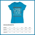 thumbnail image 5 of Tee Hunt I Paused My Game to Be Here Funny Gamer ChristmasWomen's T-Shirt Ugly Sweater Theme Xmas Party Gaming Console Nerd, Light Blue, Small, 5 of 5