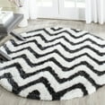 thumbnail image 2 of SAFAVIEH Barcelona Carmella Geometric Shag Area Rug, Graphite/Ivory, 9' x 12', 2 of 8