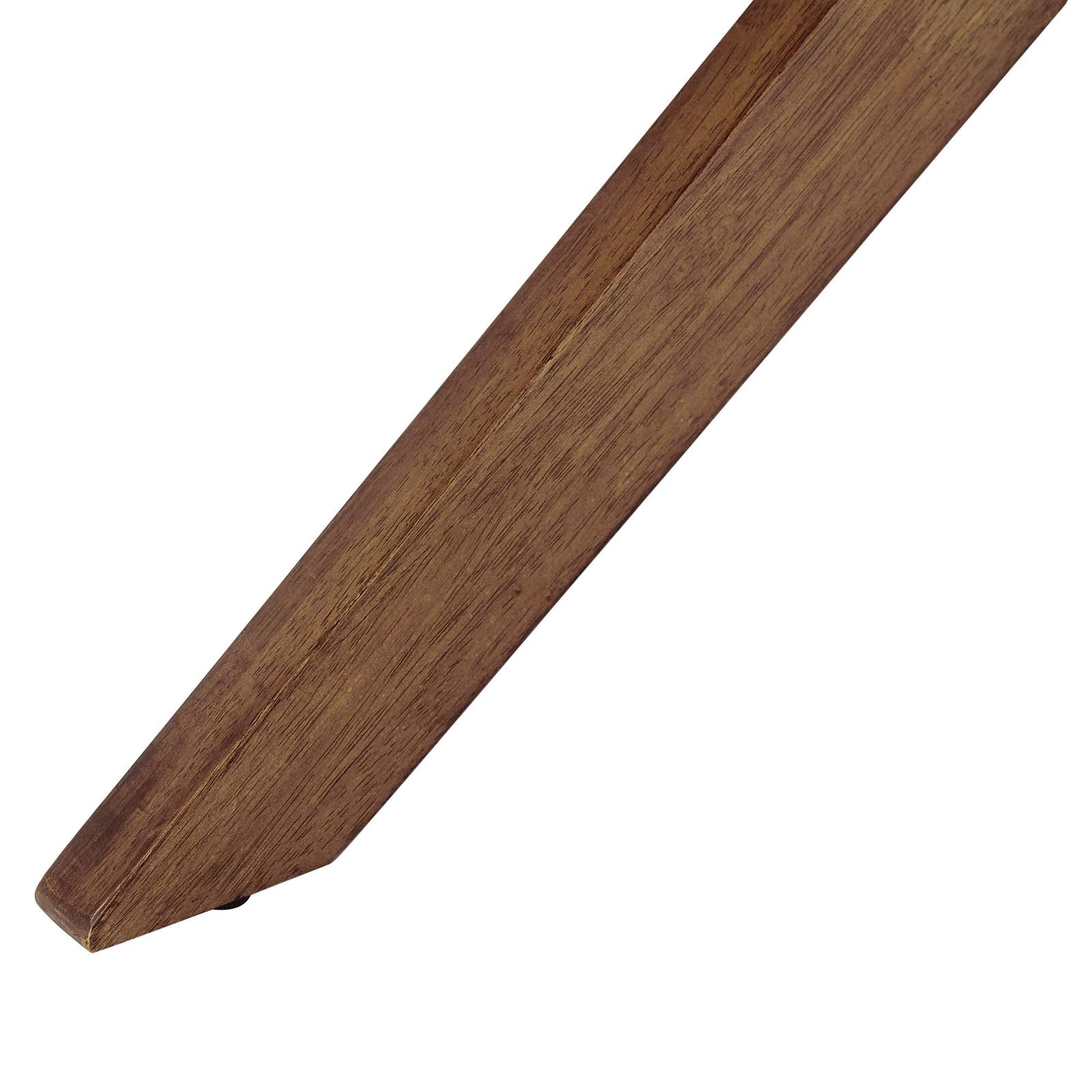 Modway Crossroads 71" Oval Modern Wood Dining Table in Walnut
