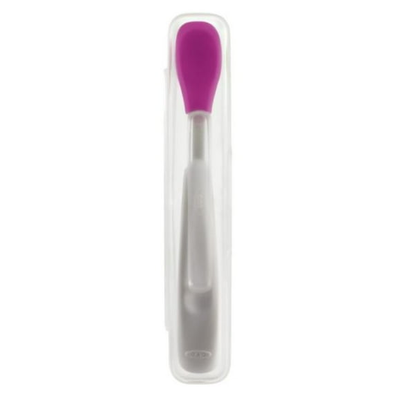 OXO Tot On-The-Go Feeding Spoon, Pink