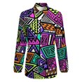 thumbnail image 4 of Retro 80s Pop Art Long Sleeve Blouse Woman Streetwear Casual Shirts Summer Oversize Woman Streetwear Clothing Birthday Present, 4 of 7