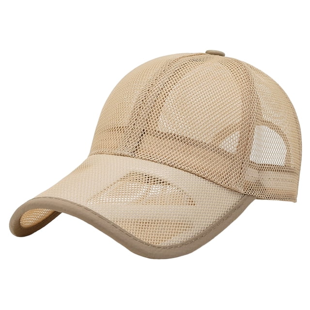 Summer Baseball Cap Mesh Back Sun Hats Sports Caps For Cycling Running Fishing Baseball Caps hats for men Yellow