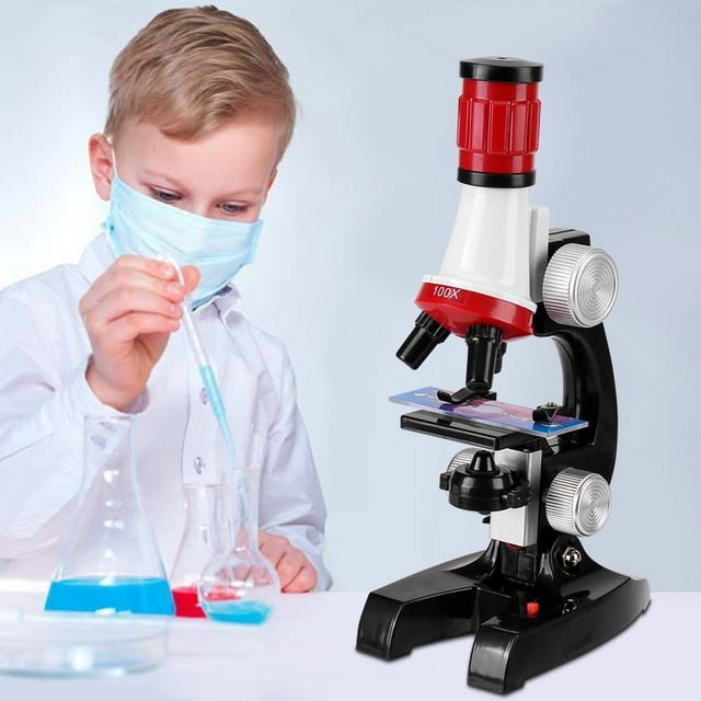 Compact Toy Microscope, Lightweight Sturdy Microscope Set Toy, For Play Enrich Knowledge Learn Work Out