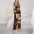 thumbnail image 3 of Sikiie Lava Dragon Women's Long-Sleeve Shirt and Full-Length Bottom Pajama Set (s-xxl)-XX-Large, 3 of 7