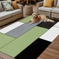 thumbnail image 2 of Fsddascl Sage Green Black Grey Outdoor Rug for Patio/Deck, Non-Slip Large Area Rug 6 x 9 Ft, Modern Irregular Geometric Abstract Indoor Outdoor Rugs Washable Area Rugs, Reversible Camping Rug Carpet, 2 of 5