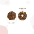 thumbnail image 2 of Unique Bargains 100Pack 8mm Rhinestone Clay Beads, Polymer Clay Crystal Bead Bulk for DIY Bracelet (Tea Brown), 2 of 7