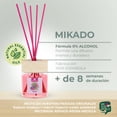 thumbnail image 4 of Cristalinas ambientador de cañas 3 pack, difusor con varillas de ratán, formula sin alcohol, máxima duración mas de 8 semanas, 40ml Moras y Frambuesas, 4 of 7