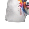 thumbnail image 5 of Watercolor Drip Miniature American Shepherd Pop Art Colorful Portrait Artwork All Over Print Boxer Briefs Underwear for Men Dad MAS Dog Lover Gifts - 01009, 5 of 6