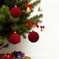 thumbnail image 4 of Flocked Velvet Holiday Ornament Elegant Festive Hanging Decoration For Christmas Tree And Home Celebration, 4 of 5