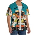 thumbnail image 4 of Fotbe I Love Sushi print Short Sleeve Button Down Shirts for Men Casual Summer Beach Wrinkle Free Shirt-XX-Large, 4 of 7