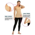 thumbnail image 2 of LELINTA Women's Cami Body Shaper Tummy Control Removable Padded Shapewear TaLELINTA Top Slimming Camisole Stretch Undershirt Cami Tops 3-Pack, 2 of 8