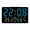 Black shell blue lig, variant on Small Digital Clock with Integrated Hygrometer Thermometers Large LED Display Adjustable Brightness Environment Monitor