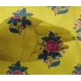 thumbnail image 4 of oneOone Viscose Chiffon Fabric Leaves & Floral Block Print Fabric BTY 42 Inch Wide, 4 of 4