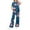 #A15-Navy, variant on Abcomgle Girls Lounge Sets 4-16 Girls 2 Piece Outfits Hawaiian Floral Print Short Sleeve Shirts and Wide Leg Pants Set Cute Preppy Girls Activewear Sets,7-8 Years