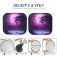 thumbnail image 6 of Windshield Sun Shade, Purple Moon Tree Night Sky Foldable Car Sun Shade Windshield for Front, 2 Pieces, 6 of 7