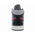 thumbnail image 3 of Nike Air Jordan 1 Mid Womens Shoes Size 12, Color: Black/Gym Red/College Grey, 3 of 5
