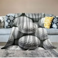 thumbnail image 2 of Nawypu Golf Ball Fun Pattern Purple Throw Blanket Soft Bed Bedding Warm Cozy Plush Flannel Blankets Gifts for Kids Boys Teens, Sofa Couch Bedroom Home Decor, 2 of 6