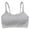 Grey, variant on Sngxgn Womens Sports Bra Wirefree Seamless Padded Yoga Bra for Workout Gym Activewear(White,S)