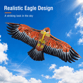 thumbnail image 3 of Eagle Kite for Kids and Adults, Single Line String Easy to Fly for Beach Trip Park Family Outdoor Games and Activities, kites for kids ages 8-12(Gold,43.3in), 3 of 14