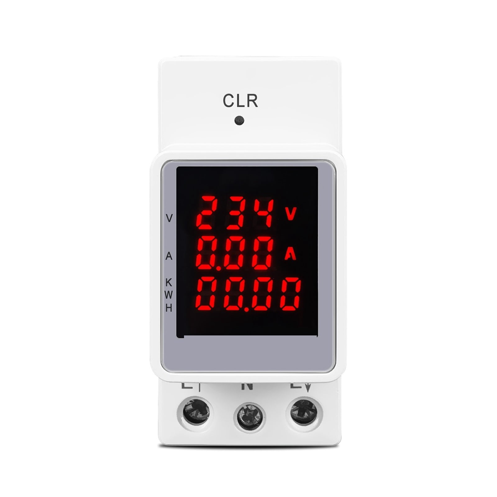 3IN1 Din Rail AC 100A Voltage Current KWH Electric Energy Monitor Meter Voltmeter Ammeter ,Protect Safety of Circuit