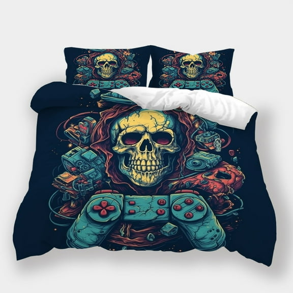 Game Handle Printed Bedspreads Teen Adult Modern Bedroom Decor Home Bedclothes Bed Gift,Full (80"x90")