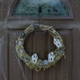 thumbnail image 4 of Haunted Hill Farm 15 in Natural Wreath with Tombstones and Houses, HHWRTHTOMB-0BR, 4 of 10