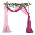 thumbnail image 1 of LCXmlly Roasting Pan Wedding Arch Drape Fabric Long 3 Panels Wide Sheer Wrinkle Free Soft Party Backdrop Drapery, 1 of 6