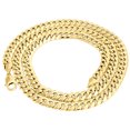 thumbnail image 3 of 10K Yellow Gold Semi Hollow 9 MM Miami Cuban Link Necklace Chain 34 inch, 3 of 5