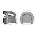 thumbnail image 3 of Corvette Dining Chairs with Solid Wood Base in Olive Green - Set of 2, 3 of 11