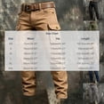 thumbnail image 3 of LODIENY Men Slim Fit Cargo Pants Abrasion Resistant Functional Outdoor Sweatpants Straight Leg Hiking Trousers with Multi Pockets Gray S, 3 of 5